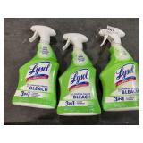 3 Lysol all purpose cleaner bleach 3-1