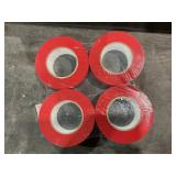 Industrial vinyl tape red 4 pk