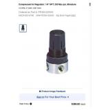 Compressed Air Regulator: 1/4" NPT, 300 Max psi, M