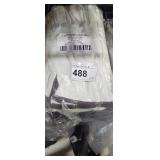 1dz Industrial White Leather Gloves  sz L