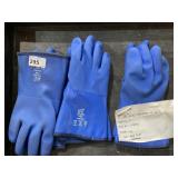 3 Frog wear 12ï¿½ lined lrg blue waterproof pvc low