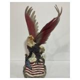 Eagle w/ Flag & Non Working Fiber Optic Wings