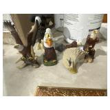 6 Small Eagle Statues