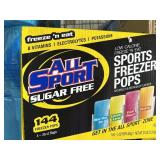 Case All Sport Sugar Free Freezer Pops 144 3oz
