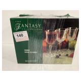 6 New Wine Glasses 24% Lead Cyrstal From The