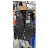 BLACK LEATHER LEGACY BRAND M/C VEST 2XL