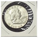 1962 D Silver Half Dollar Franklin