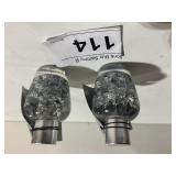 2 Lots 1ea  Bottles Silver Flakes