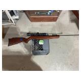 Beaman Target air riffle with 2x7 clear scope