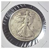 1945 S Walking Liberty Silver Half Dollar