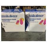 2 box 200 ct disposable foam earplugs