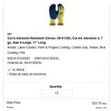 2 Lots 1 BAG CUT&ABRASION GLOVES  RETAIL $285 BAG