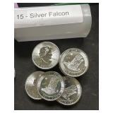 15 1.5 oz .999 Silver Falon 2016 Canadian Strikes