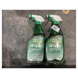 2 simple green Spray Bottles 24fl oz