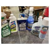 Simple green, soft scrub, acetone, cal blue,