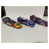 3 Lots 1ea Toy Funny Cars