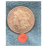 1884 P Morgan Silver $1 Dollar Coin
