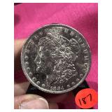 1884 O Morgan Silver $1 Dollar Coin