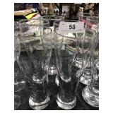 5 Tall Thin Pilsner Glasses
