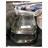 Glass Baking Pans - Some Pyrex