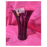 Purple Cut to Clear Vase