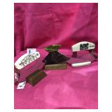 3 Alaskan Ulu Knife w/ Wood Block