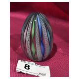 Multi Colored Egg Paperweight