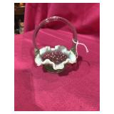 Fenton Small Basket w/ Label and Box