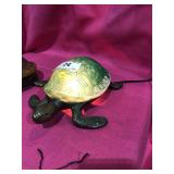 Turtle Night Light - Metal & Glass