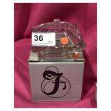 Small Covered Glass Dish