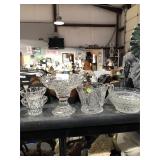 6 pieces Vintage Glass - Candle Holders, Sugar