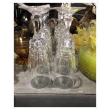 9 Tall Thin Glasses & 2 Short Glasses