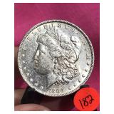 1889 P Morgan Silver $1 Dollar Coin