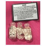 3 SILVER LEAF FOIL FLAKE