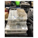 5 Plastic Boxes w/ Hardware, Screws, Nuts, Bolts