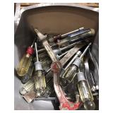Bin of Drivers & Pry Bars