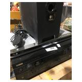Yamaha Receiver, LG DVD Player, & Logitech