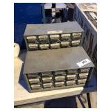 2 bins of screws and nuts