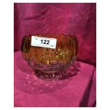 White & Yellow Glass Fruit Bowl