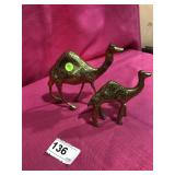 2 Brass Camels