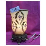 Vintage Heavily Applied Gold Boudoir Lamp