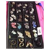 48 Pairs of Vintage Jewelry -  Some Sterling