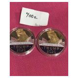 2 - 202 CIC Trump Challenge Gold Plated Tokens