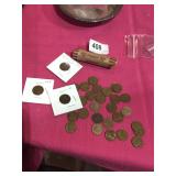80 Lincoln Wheat Cents 1909-1958 Most Years & Mint