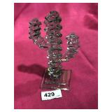 Stacked Glass Blocks to Make Cactus