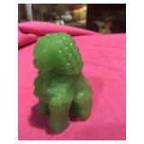 Green Glass Foo Dog