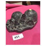 Nuvuk Canada Carved Igloo and Eskimos