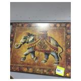 Wooden elephant art