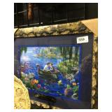 Copy of print, Thomas Kincaid aerial framed art