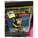 Musical jolly chimp, vintage toy